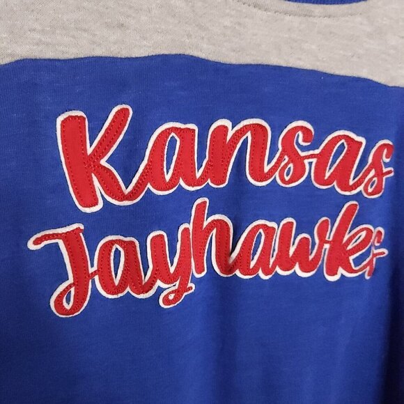 University Of Kansas Colosseum New Grey Blue Sweatshirt XXL - Picture 3 of 7